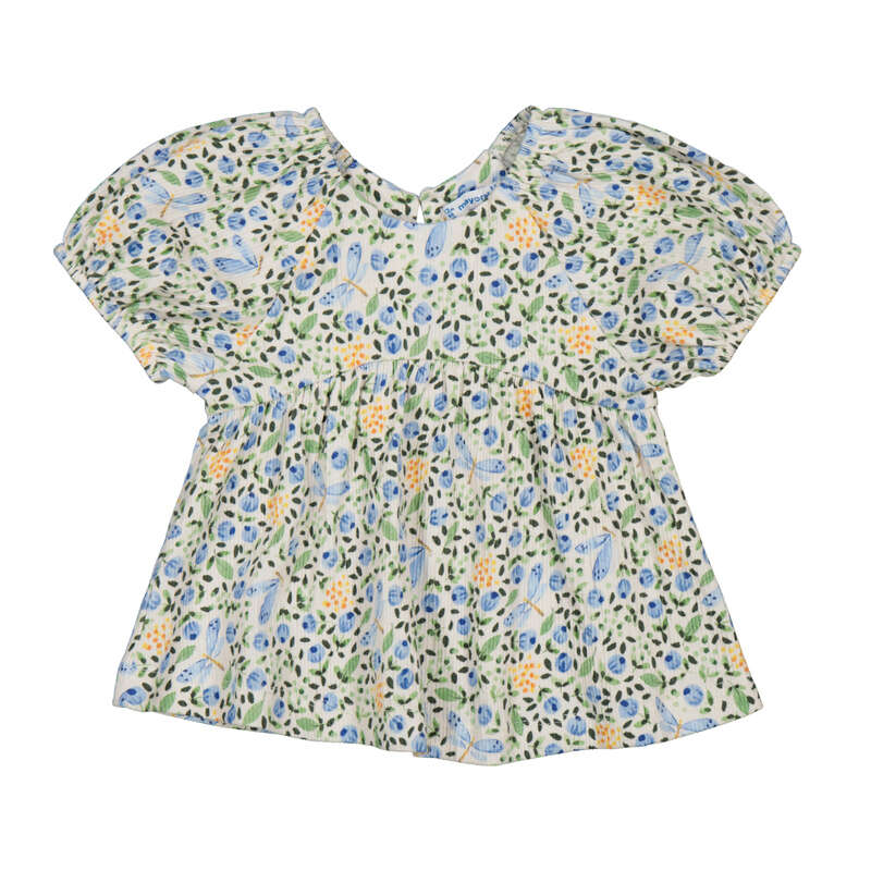 Blue Floral Infant Swing Top and Wide Pant