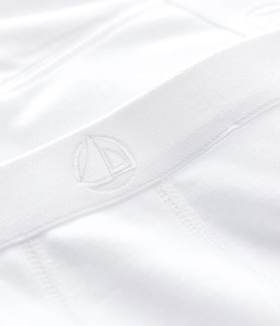 Boy's Petit Bateaun White Boxers 2pk