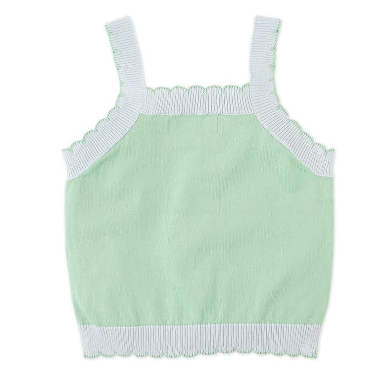 Blue Cross-Stitch Sweater Tank