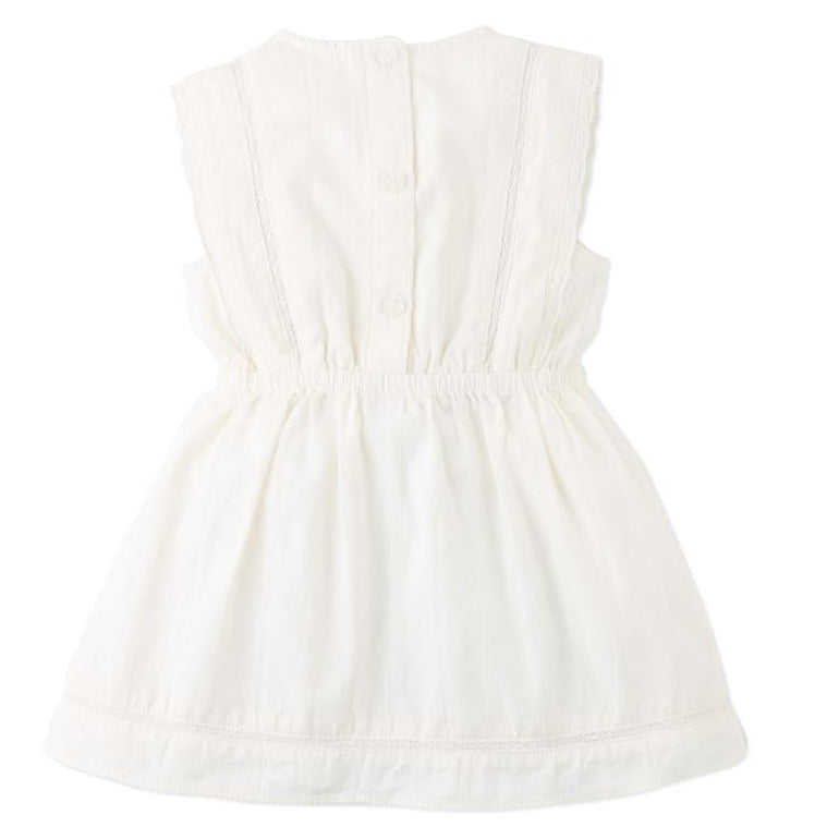 White Bird Crosstitch Infant Dress