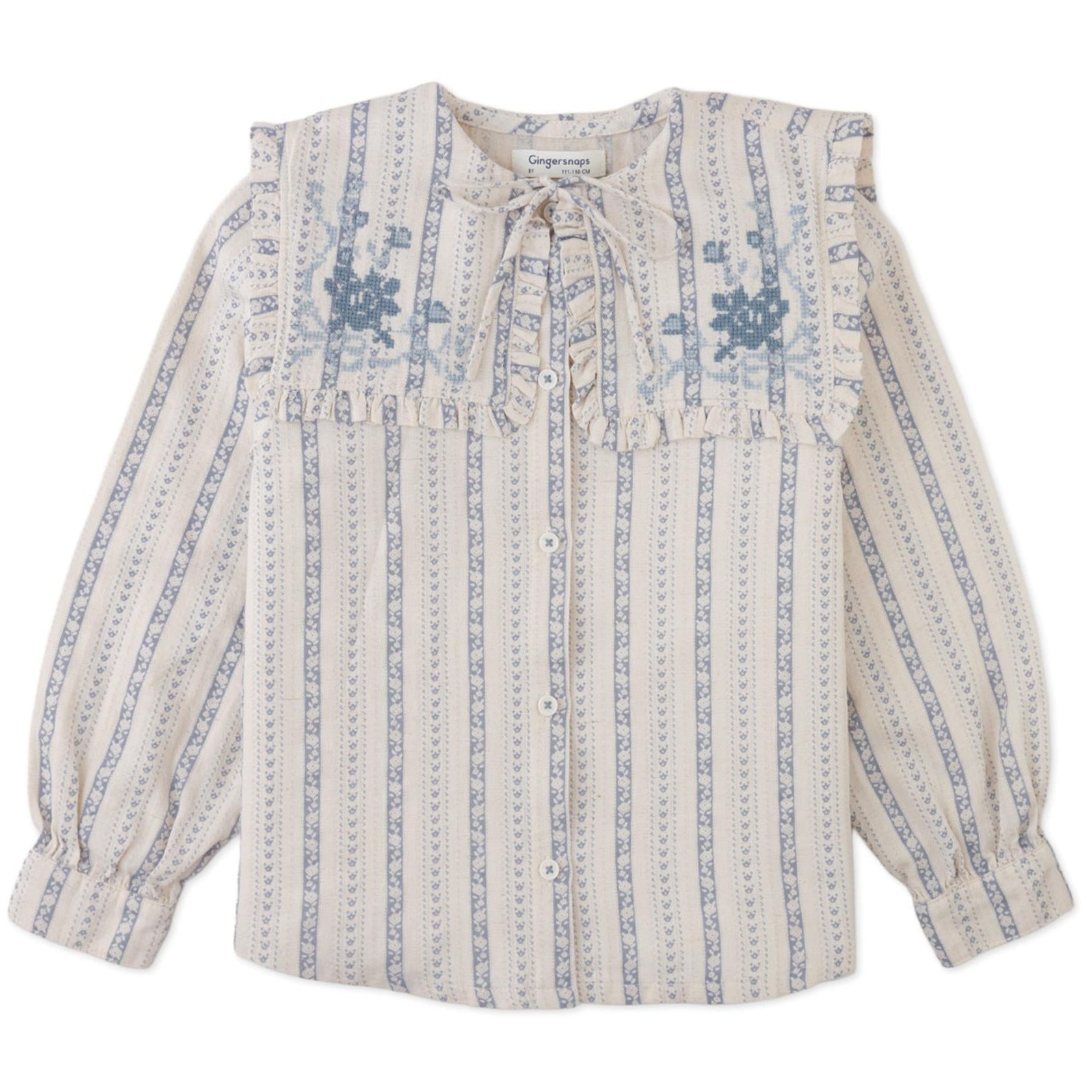 Blue Wallpaper Stripe Blouse