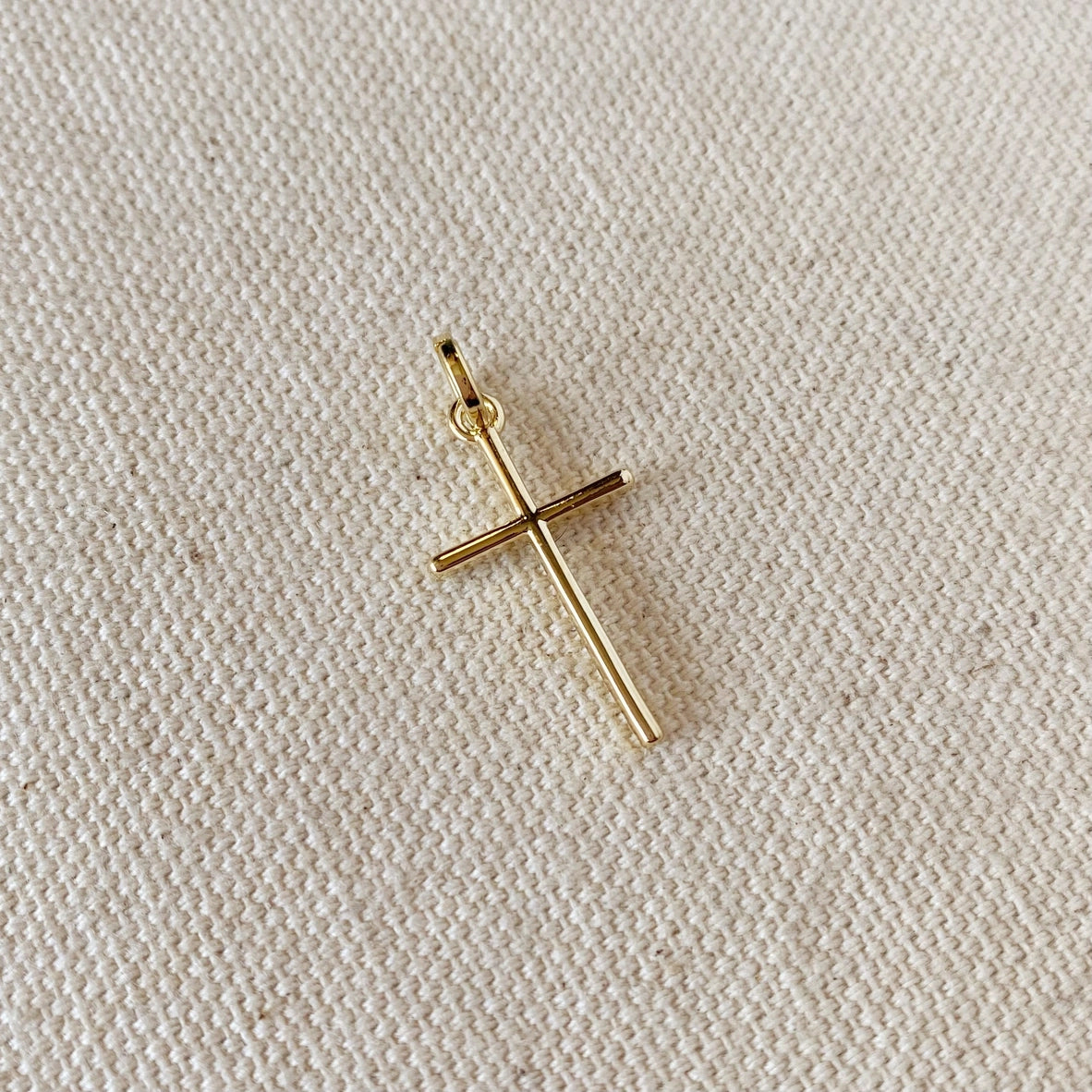 Thin Cross Pendant Gold Filled