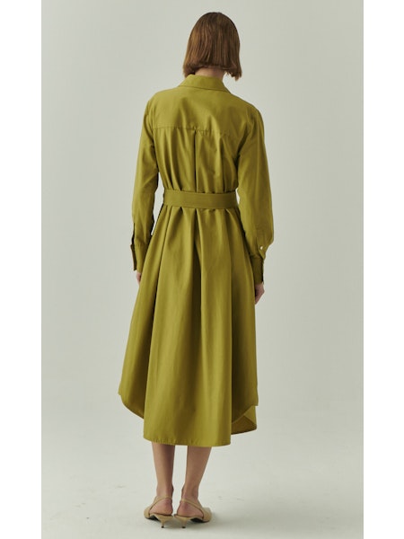 Exquise Mckinley Green Shirt Dress