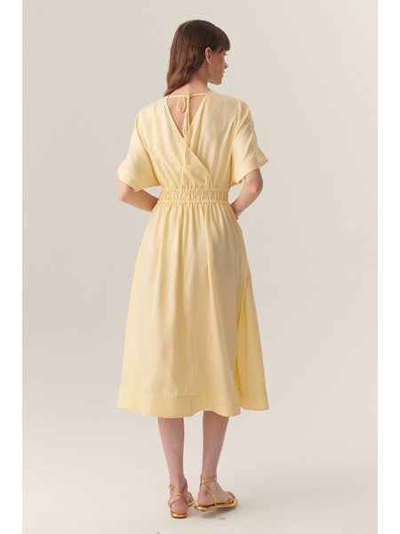 Exquise Juliana Yellow Simple Dress