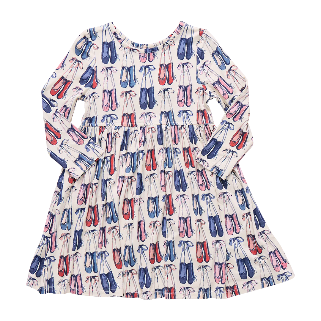 Girl's Pink Chicken Ballet Knit Dress