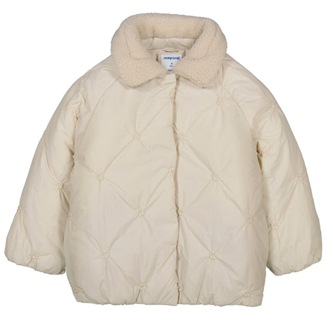 Girl's Sand Flower Embroidered Parka