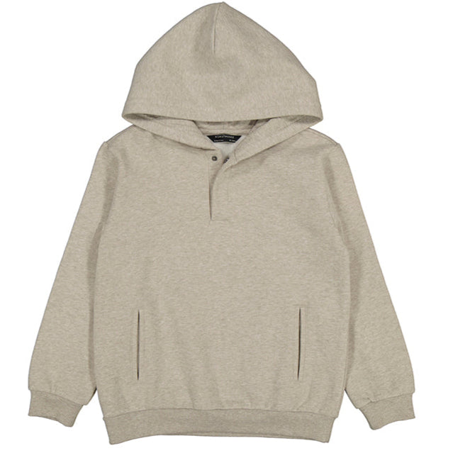 Boy's Taupe Smooth Hoody Sweatshirt