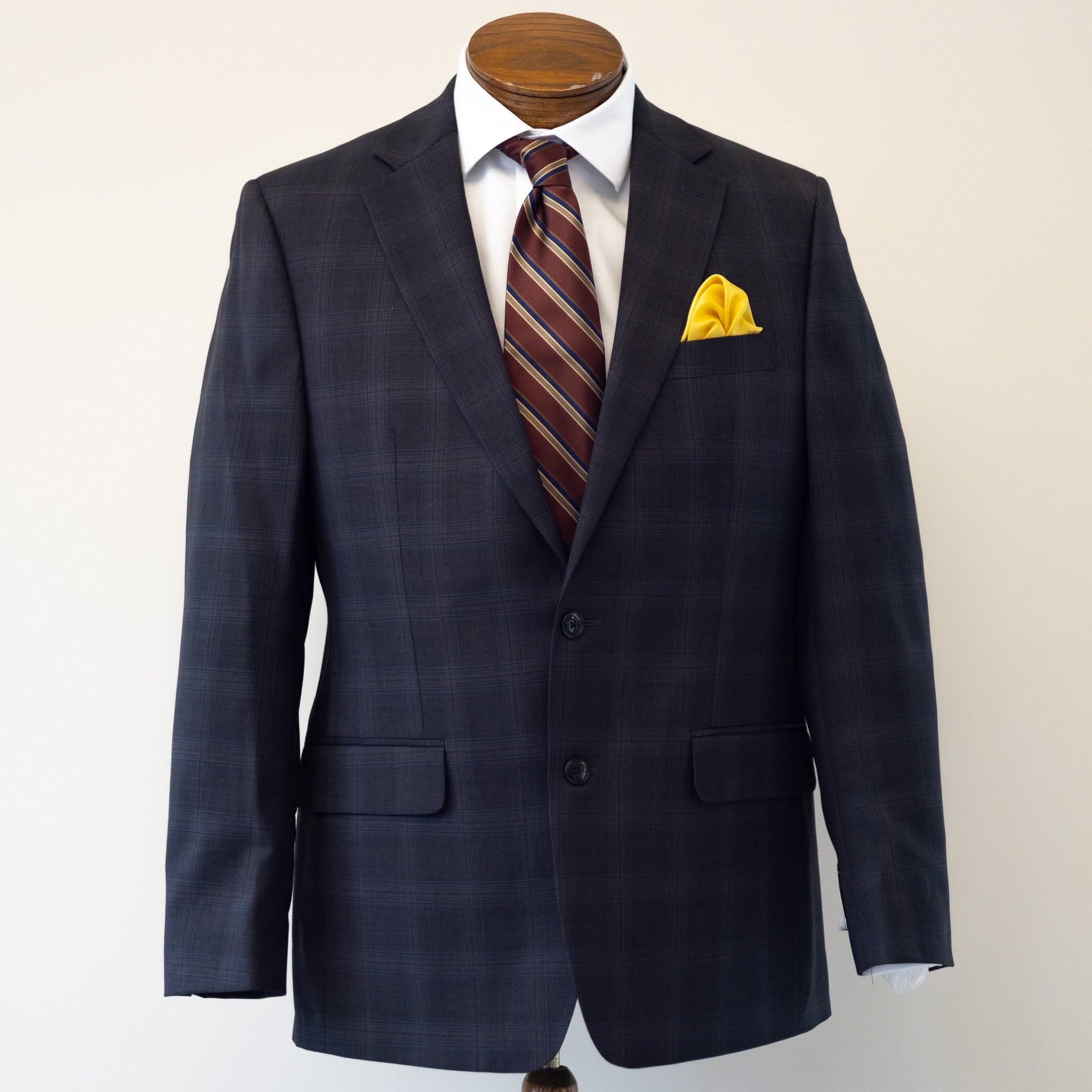 Men's Rich Char/Brown Plaid Suit