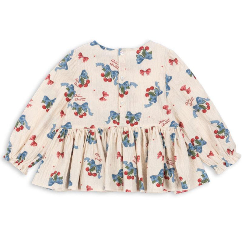 Girl's Konges Slojd Elin Cherries & Bows Blouse
