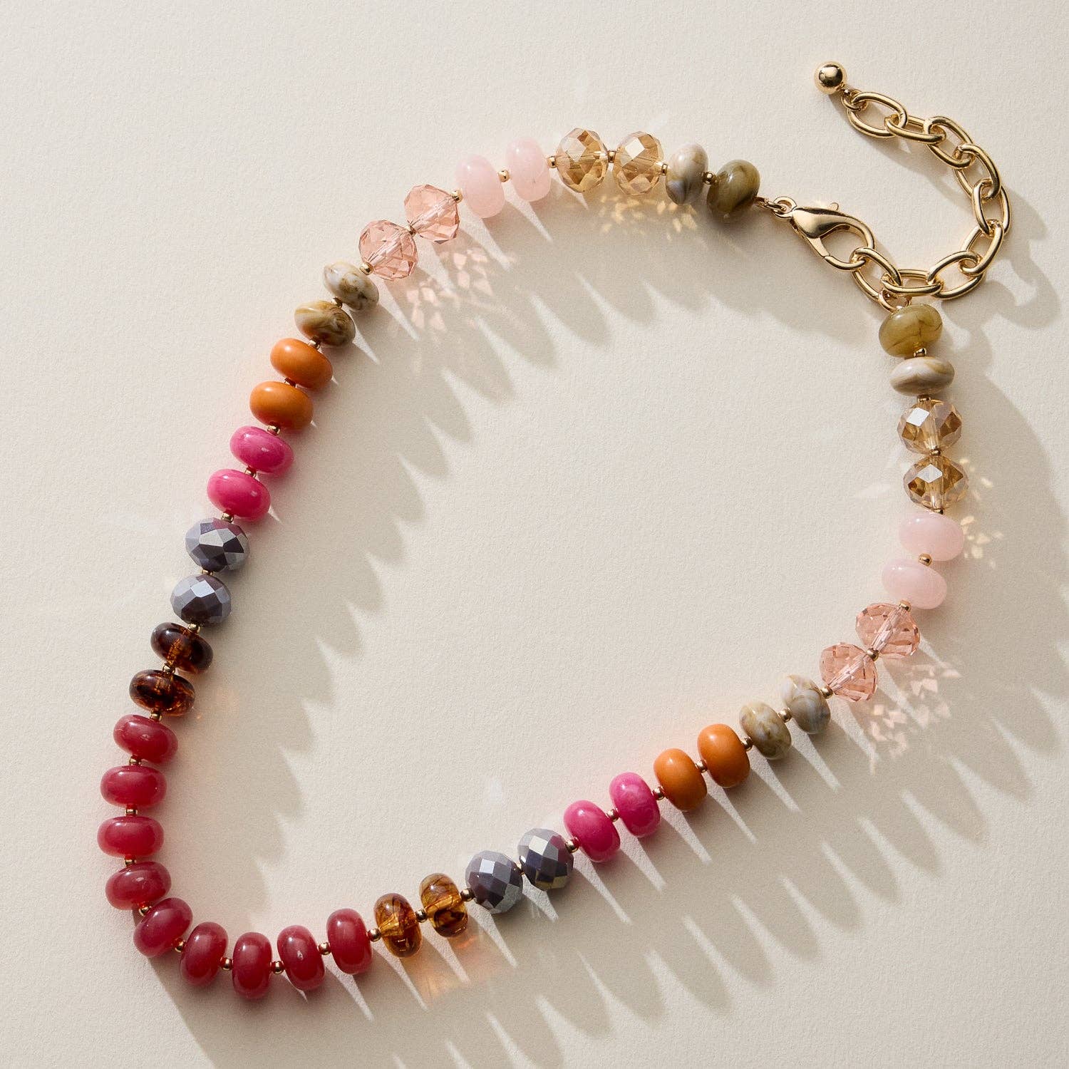 Mixed Bead Short Necklace