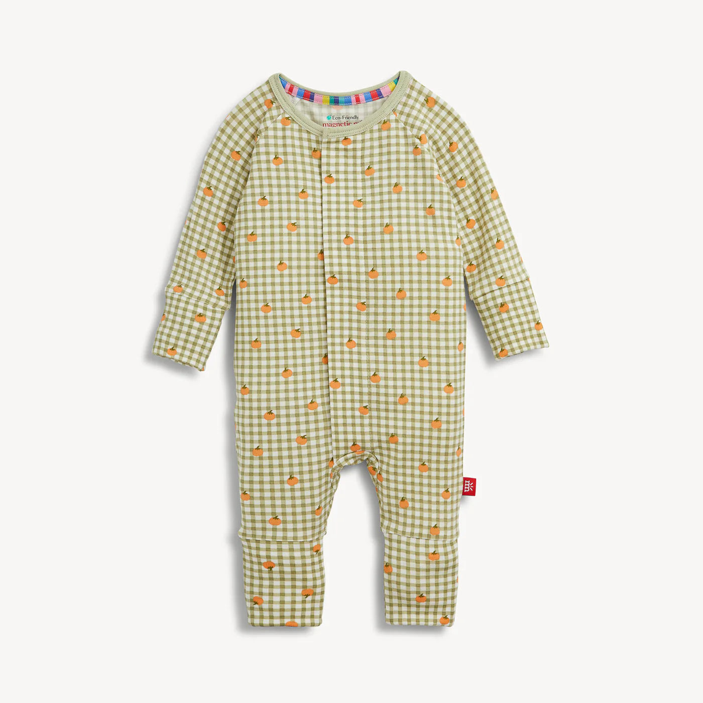 Magnetic Me Pumpkin Plaid Convertible Coverall