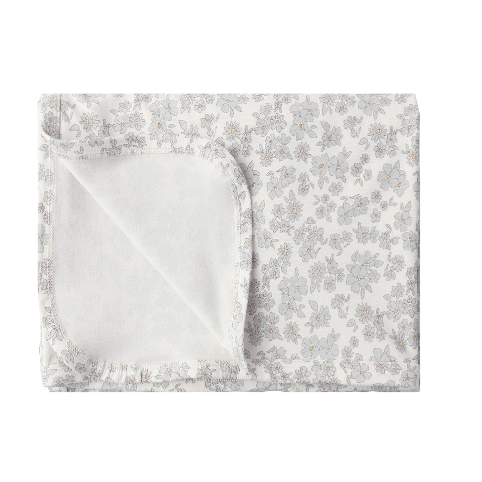 Bamboo Swaddle Blue Floral Quincy Mae