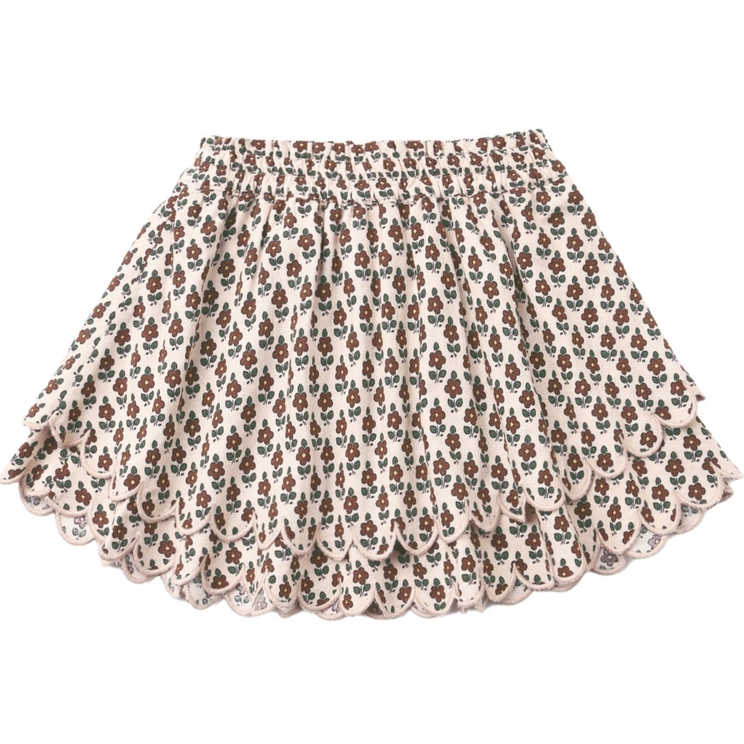 Girl's Rylee Cru Forest Brown Harvest Skirt