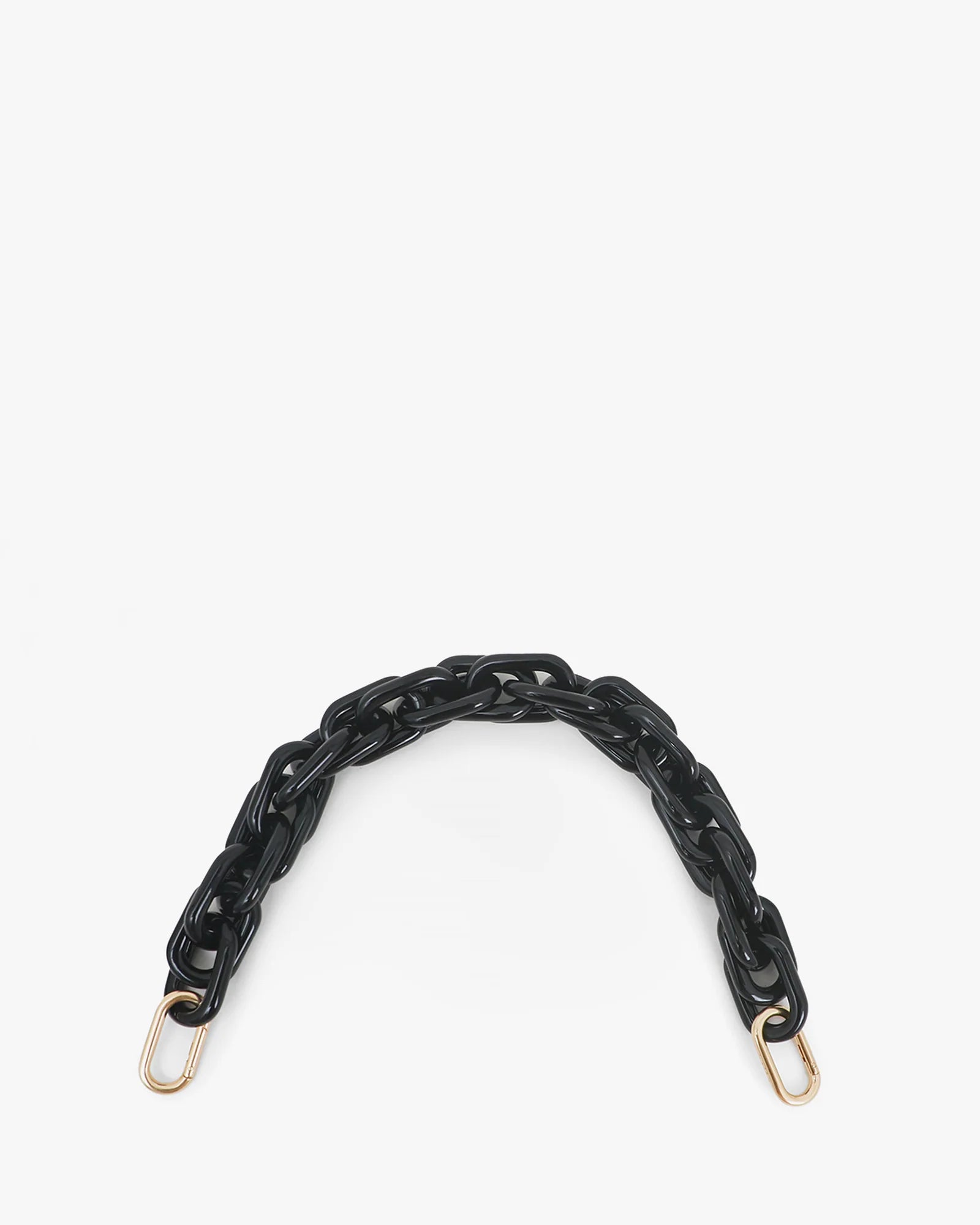 Clare V Black Resin Shortie Strap