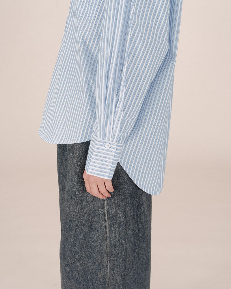 Sully Blue Stripe Oversize Shirt