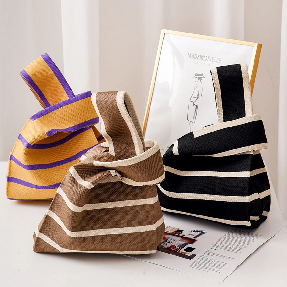 Small Tote Stripe Bag