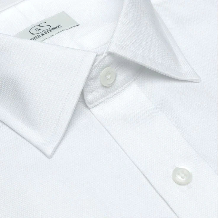 Men's White Royal Oxford Shirt CS
