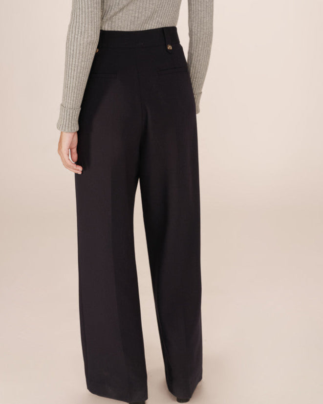 Septime Navy Gab Trousers