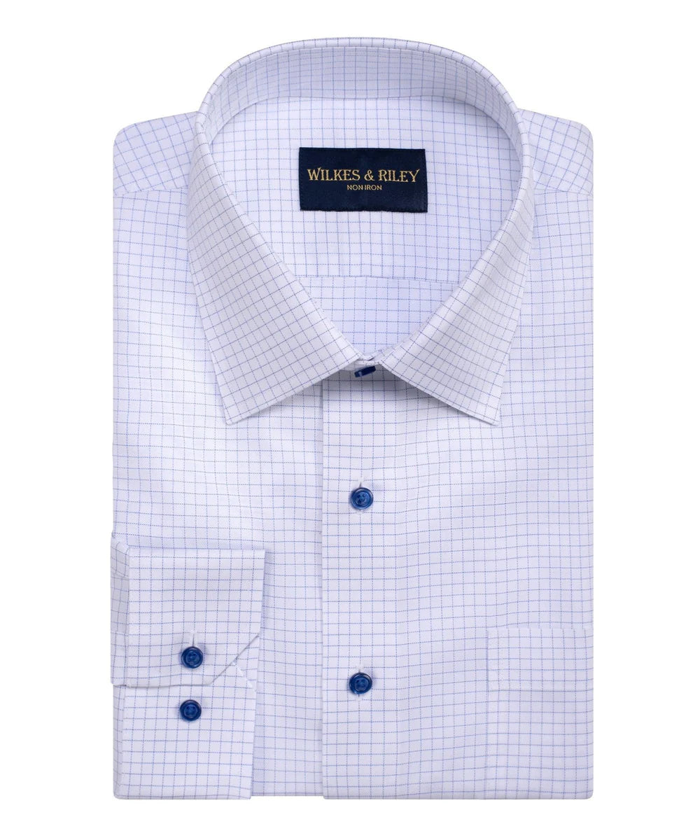 Men's Blue Tattersal Shirt WR