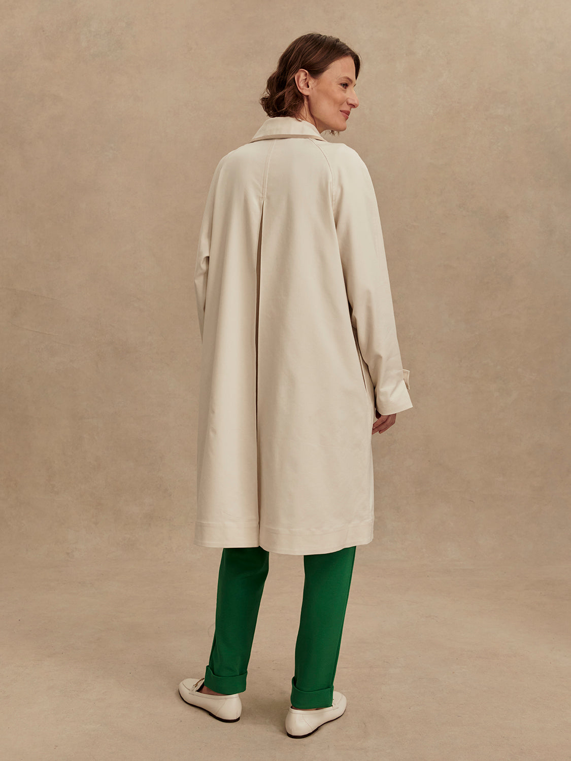 Varley Stamford Cream Piped Car Coat