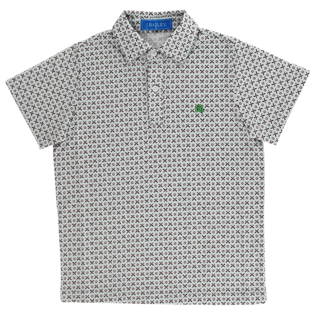 Baseball Grey Perfomance Polo