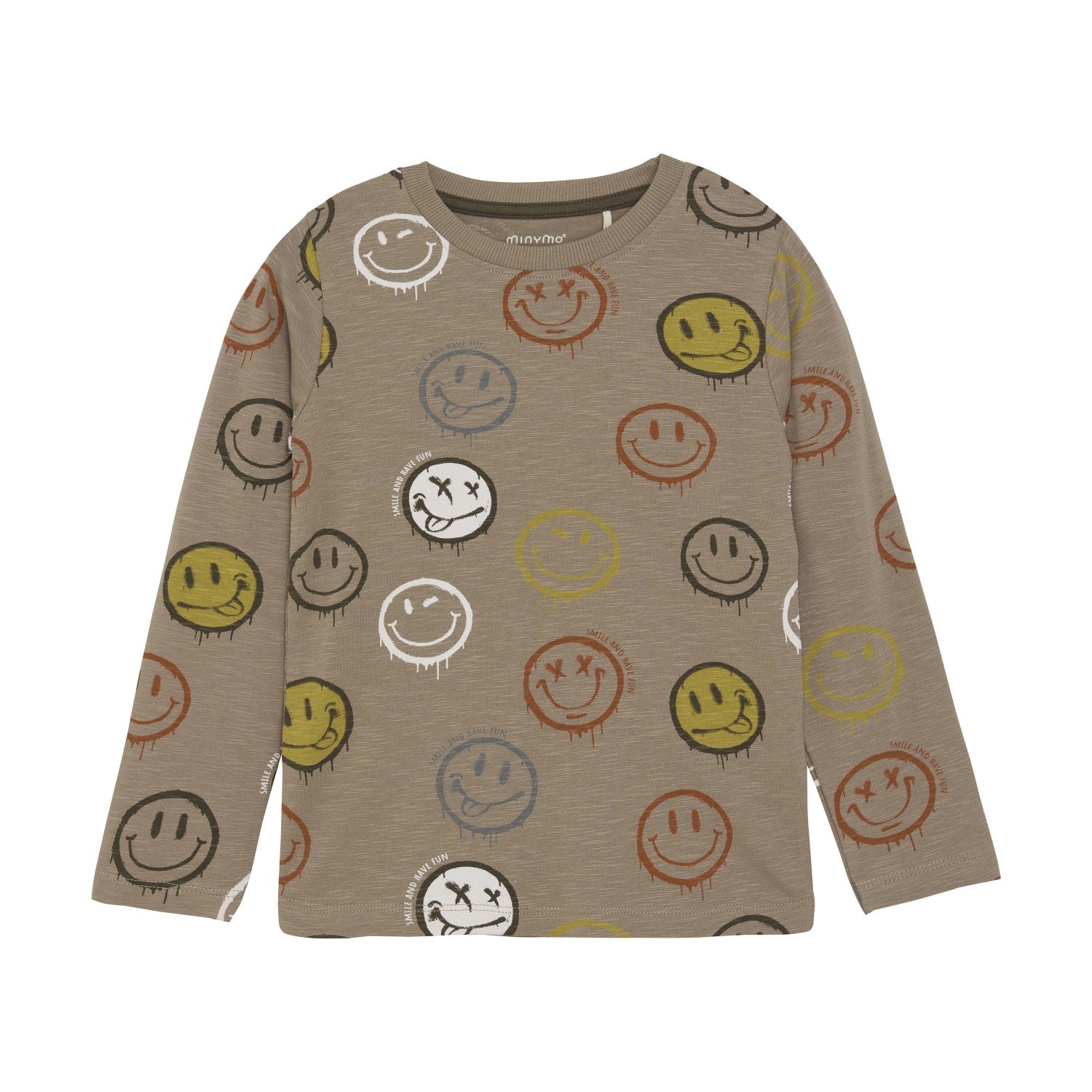 Boy's Brown Smiley Face Tee