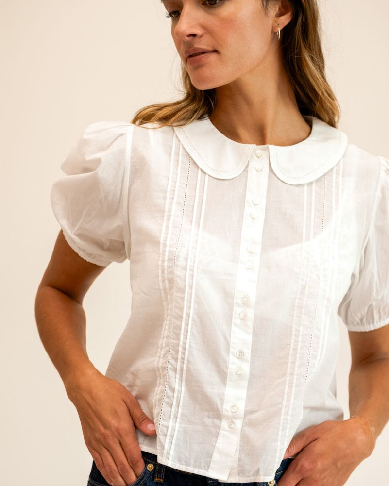Mille Harriet S/S Round Collar Blouse