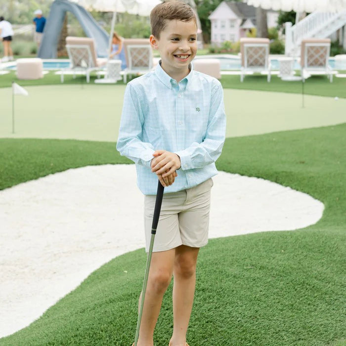 Boy's Bailey Blue Green Check Shirt