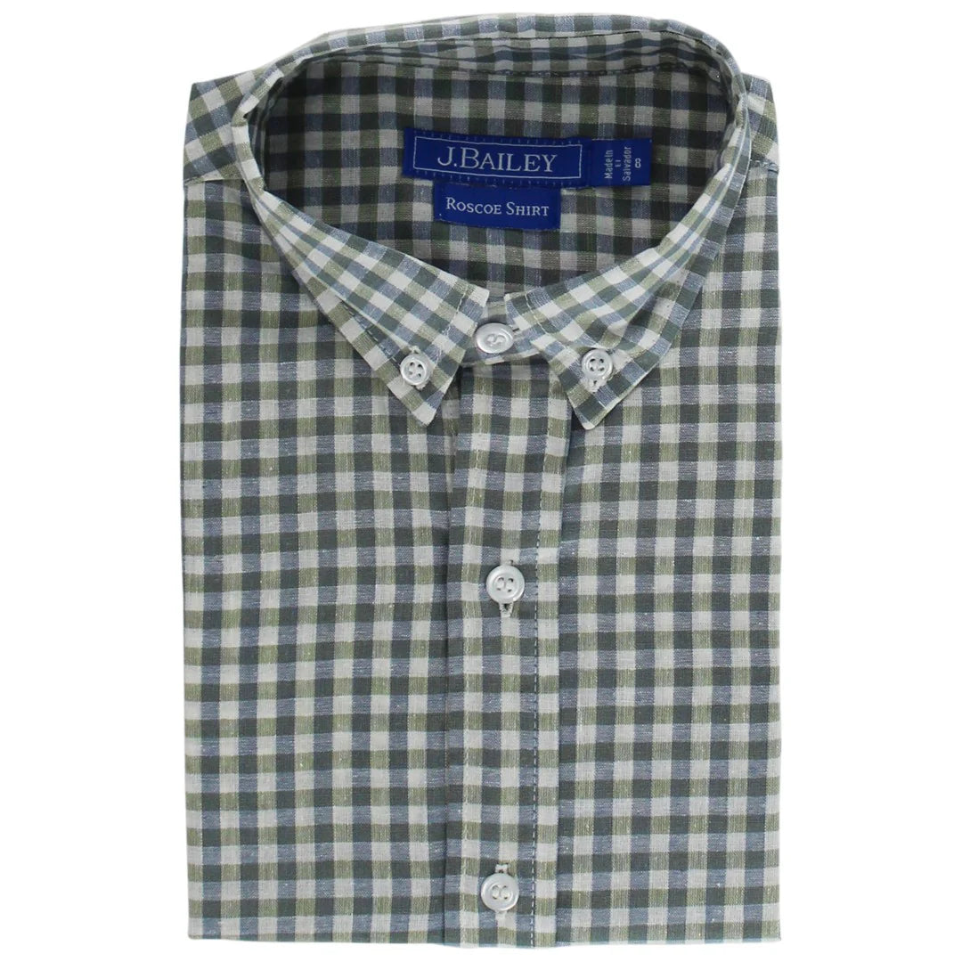 Boy's Green Murphy Gingham Shirt