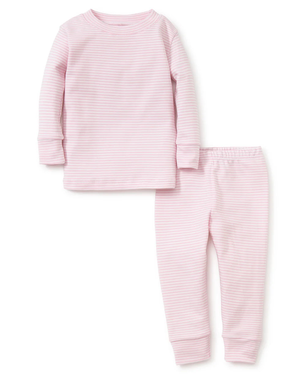Girl's Pink Stripe Pajama Set