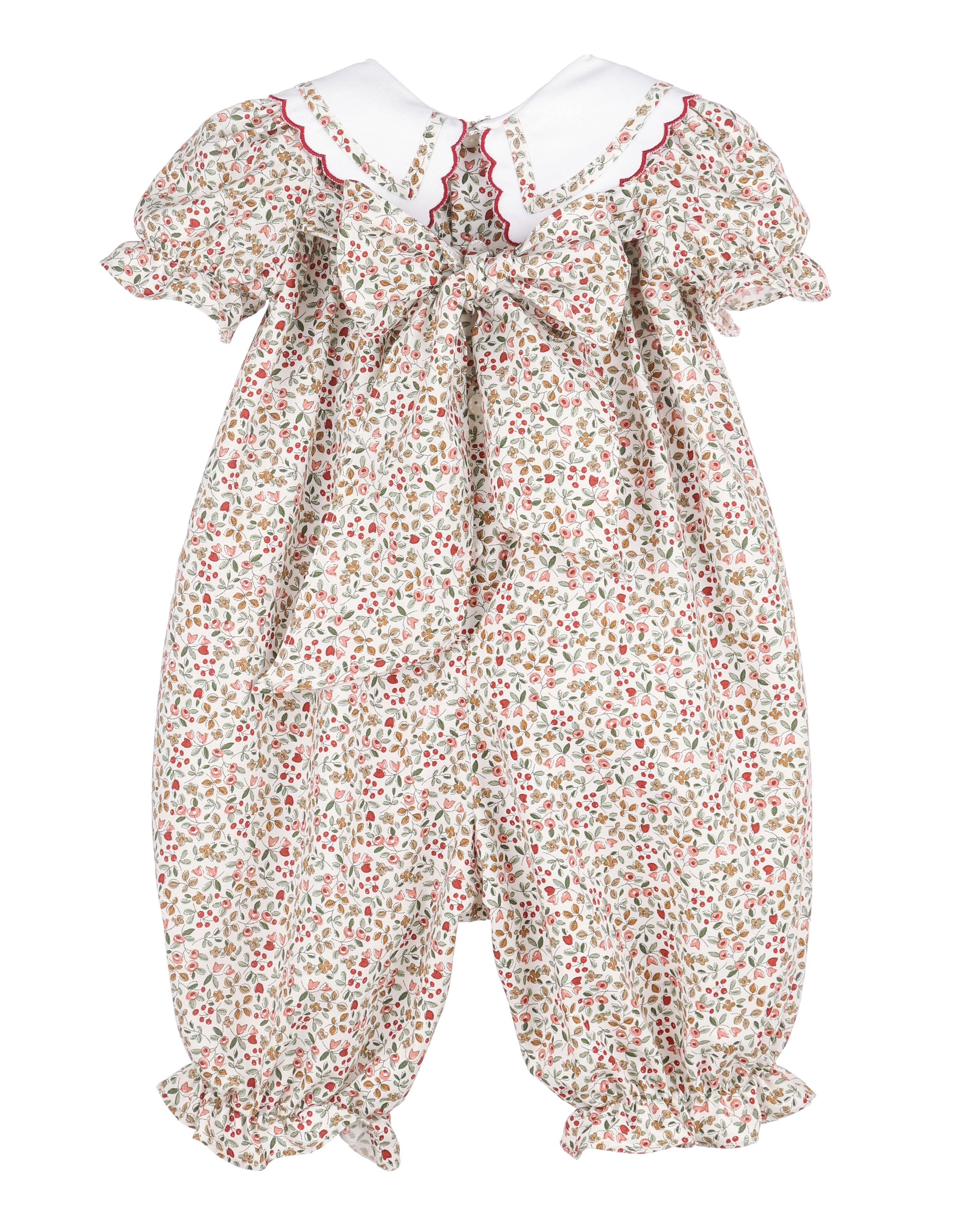Red Berries & Blooms Romper