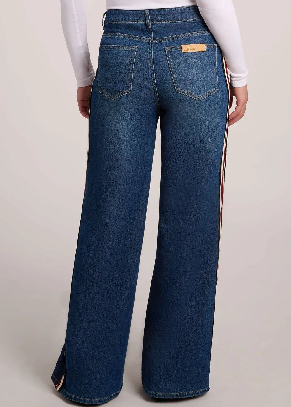Carina Denim Jean with Side Stripe
