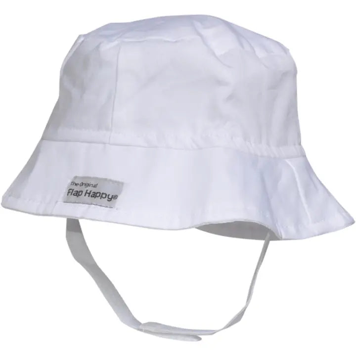 Boy's/Girl's  Kids UPF50+ White Bucket Hat