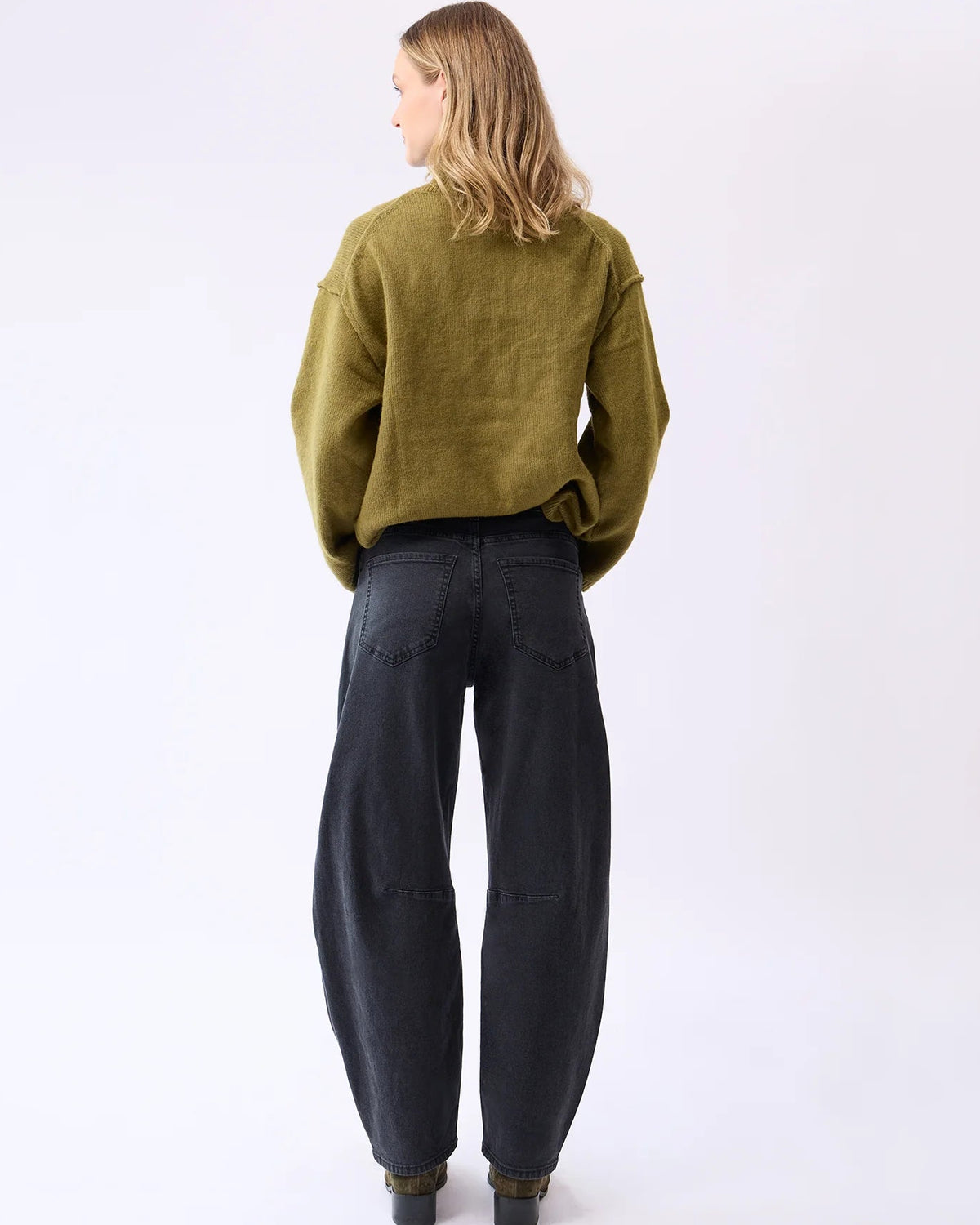Malia Charcoal Barrel Jeans