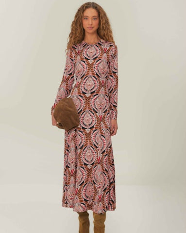 Farm Rio Pink Pineapple Maxi Dress