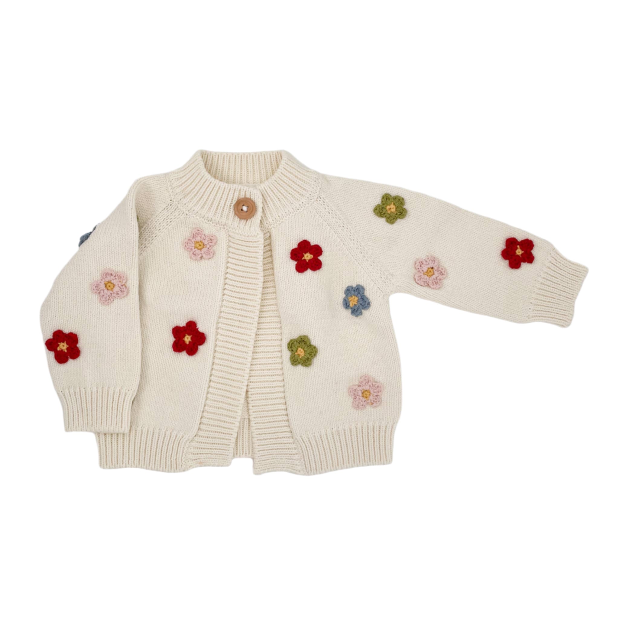 Multi Flower Infant Cardigan