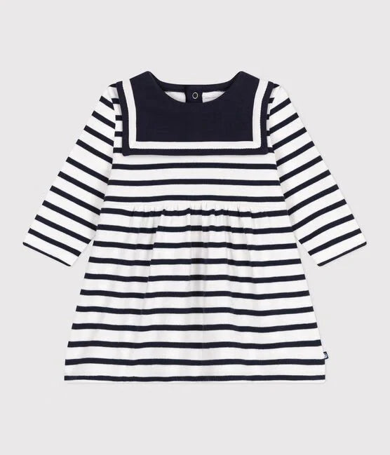Petit Bateau Navy Stripe Sailor Dress