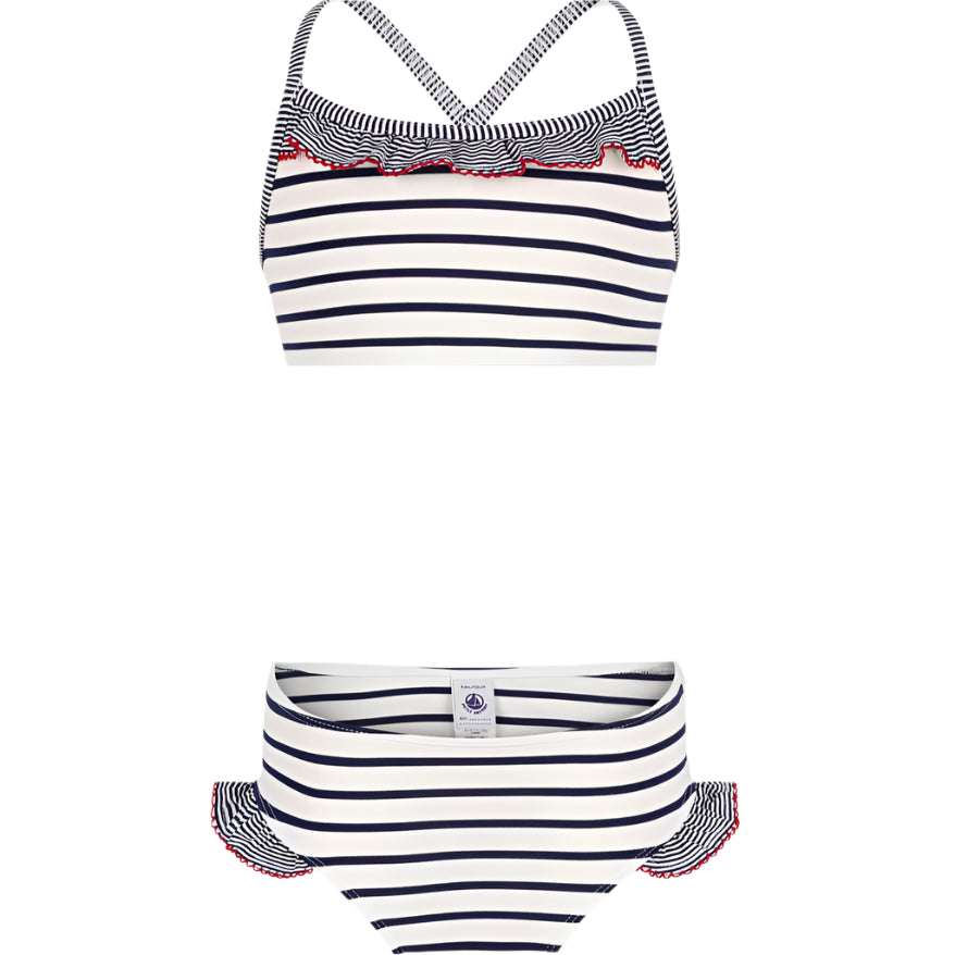 Petit Bateau Signature Navy Stirpe 2pc Swim