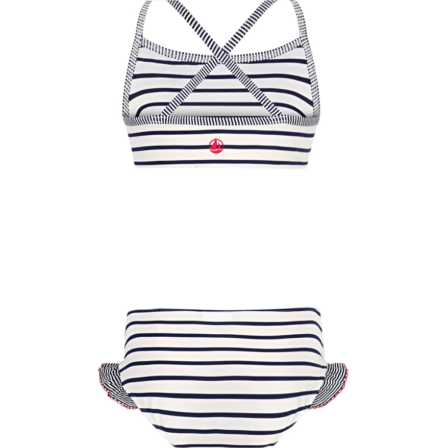 Petit Bateau Signature Navy Stirpe 2pc Swim