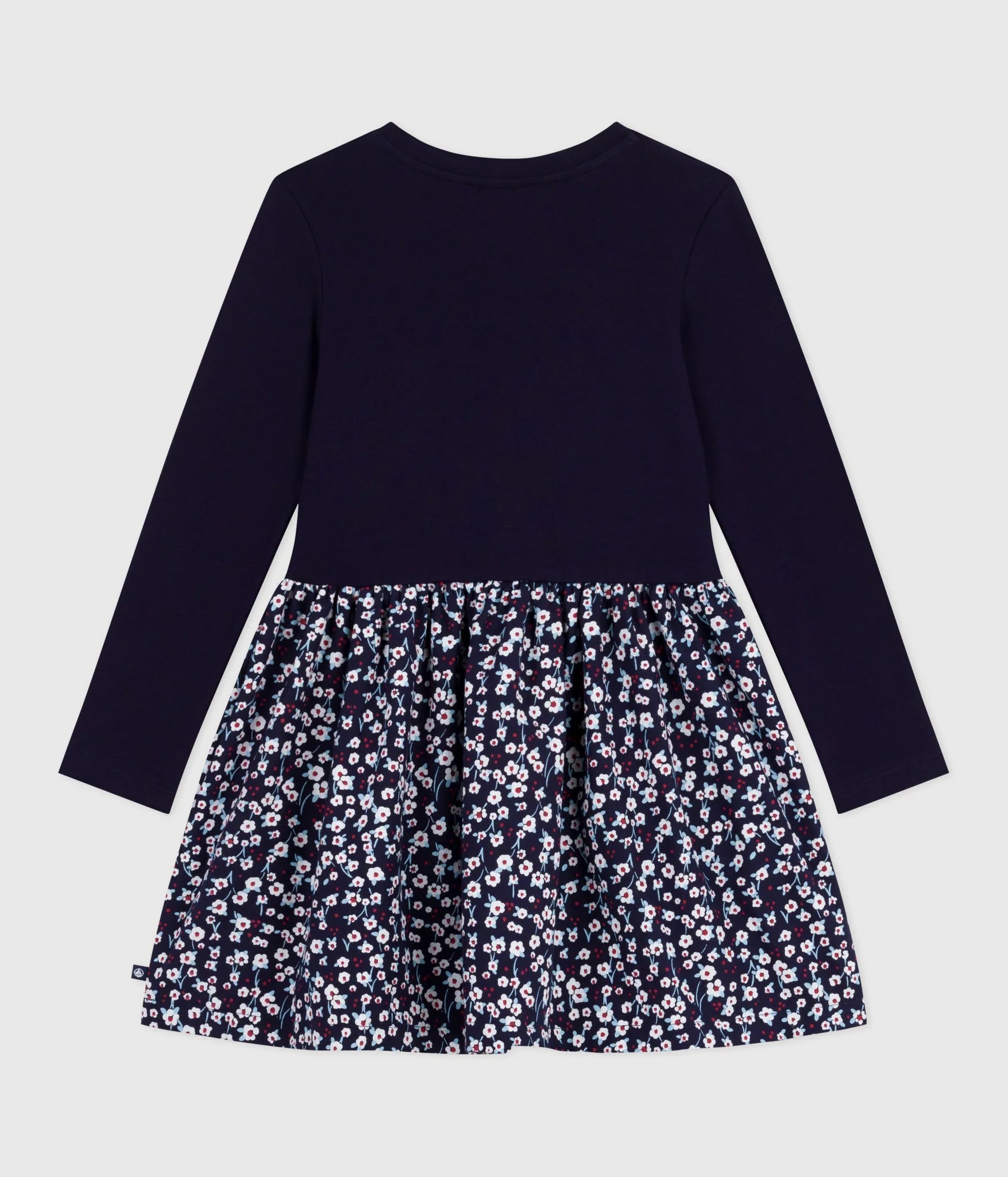 Girl's Navy Floral Bottom Dress