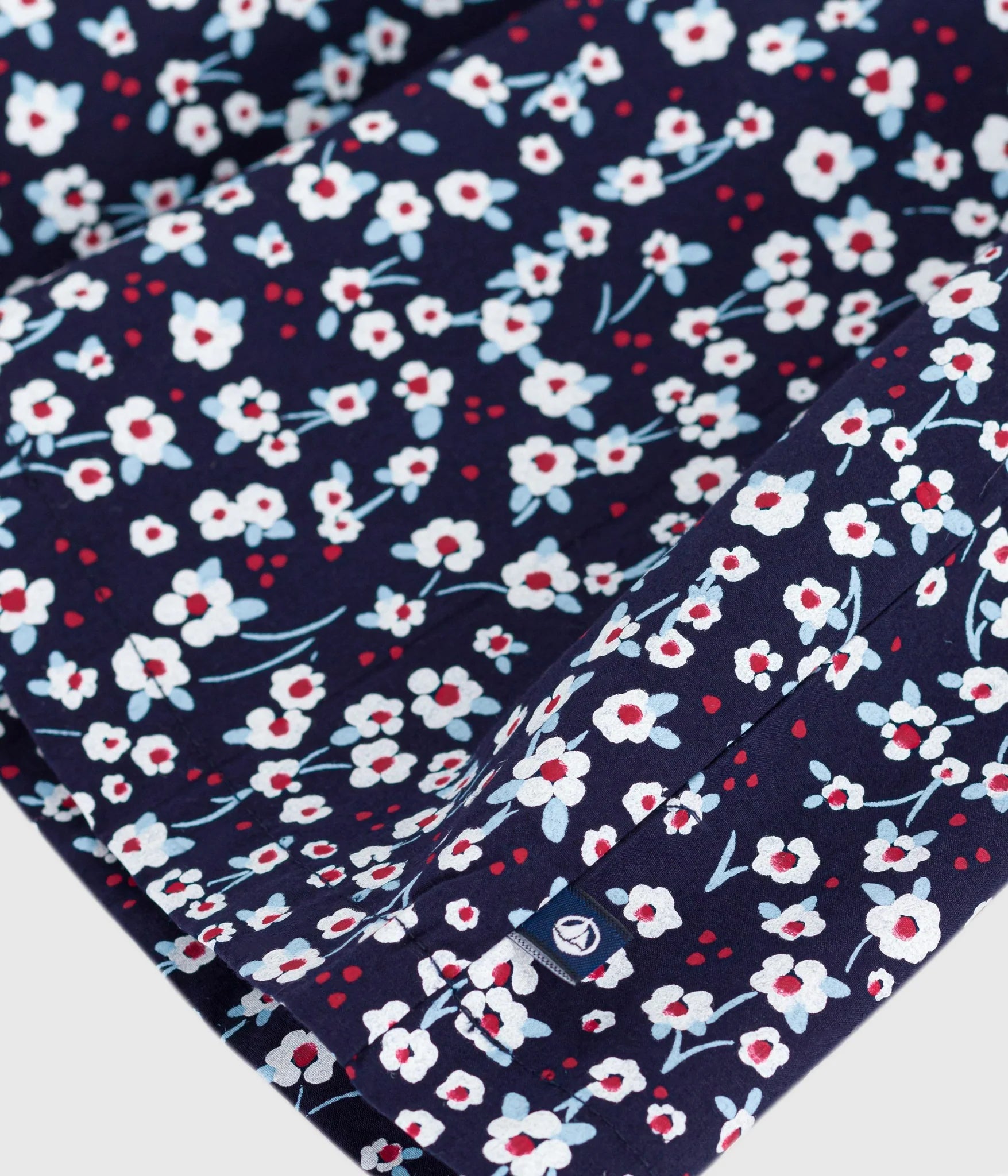 Girl's Navy Floral Bottom Dress