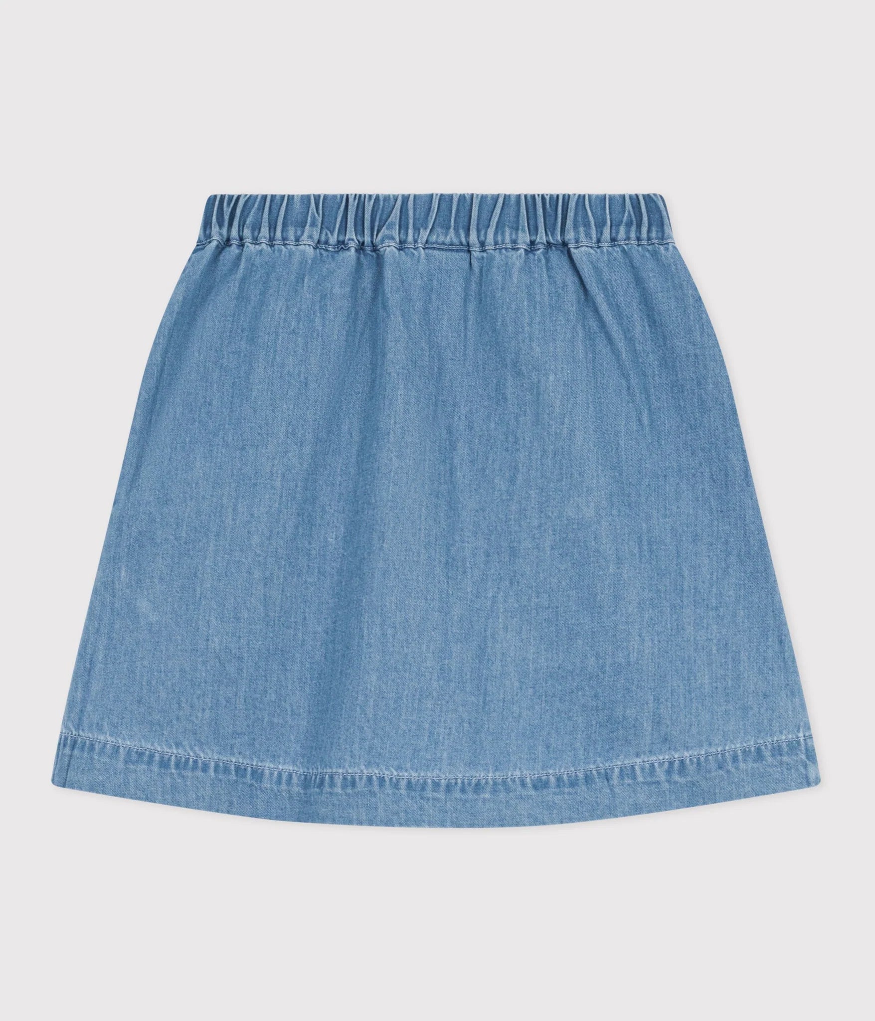 Petit Bateau Denim Button Mini Skirt