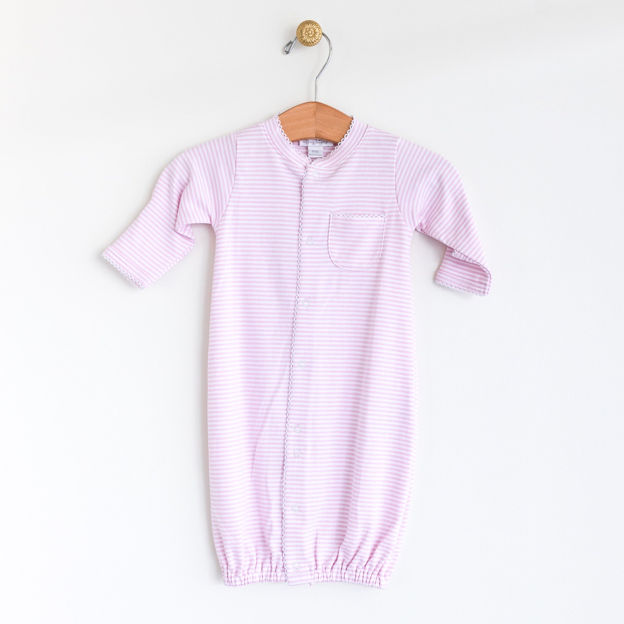 Pink Stripe Convetible Gown