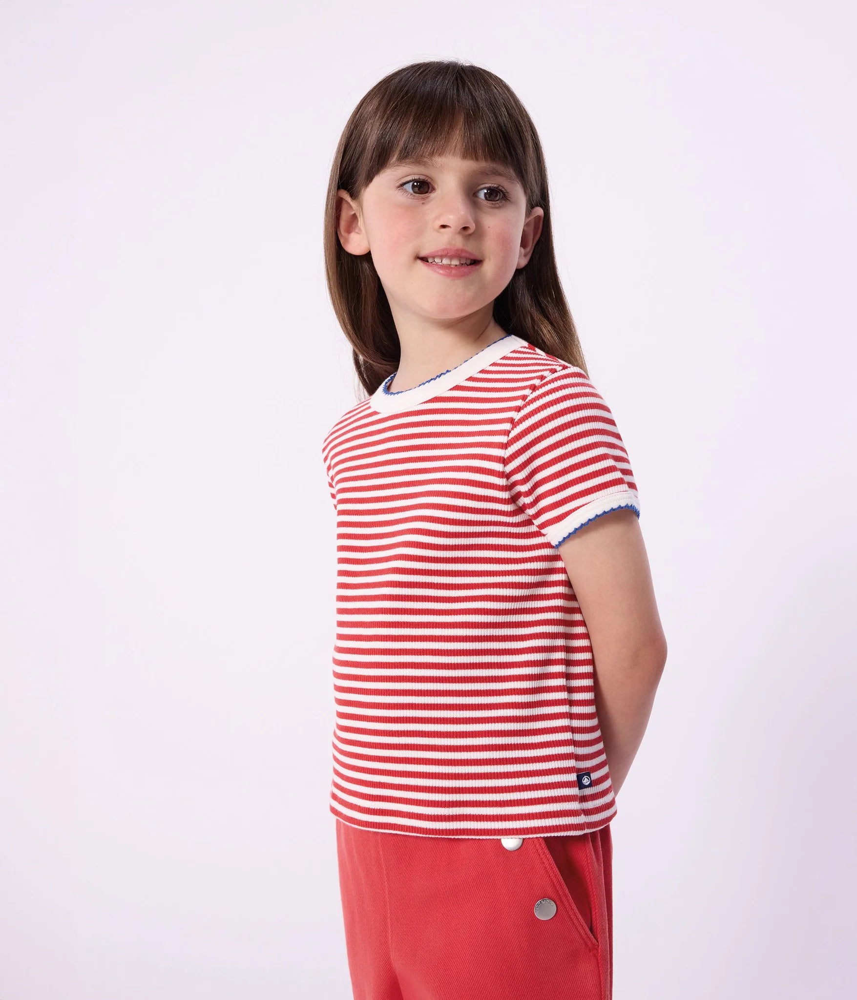 Petit Bateau Red and White Tee