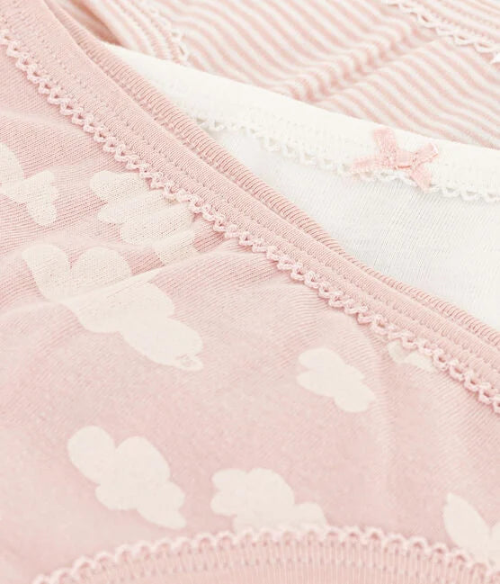 Girl's Petit Bateau 3pack Pink Undies