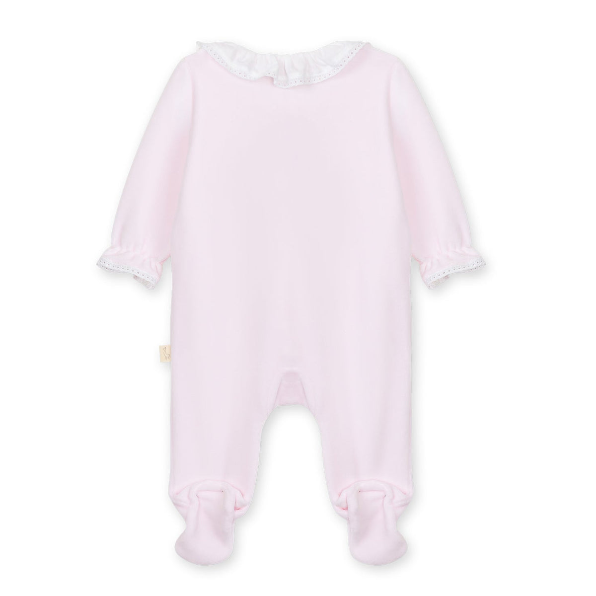 Pink Velour Footie