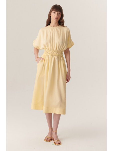 Exquise Juliana Yellow Simple Dress