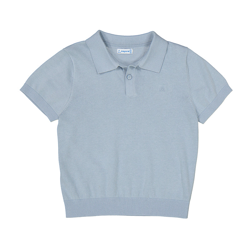 Light Blue Polo Sweater