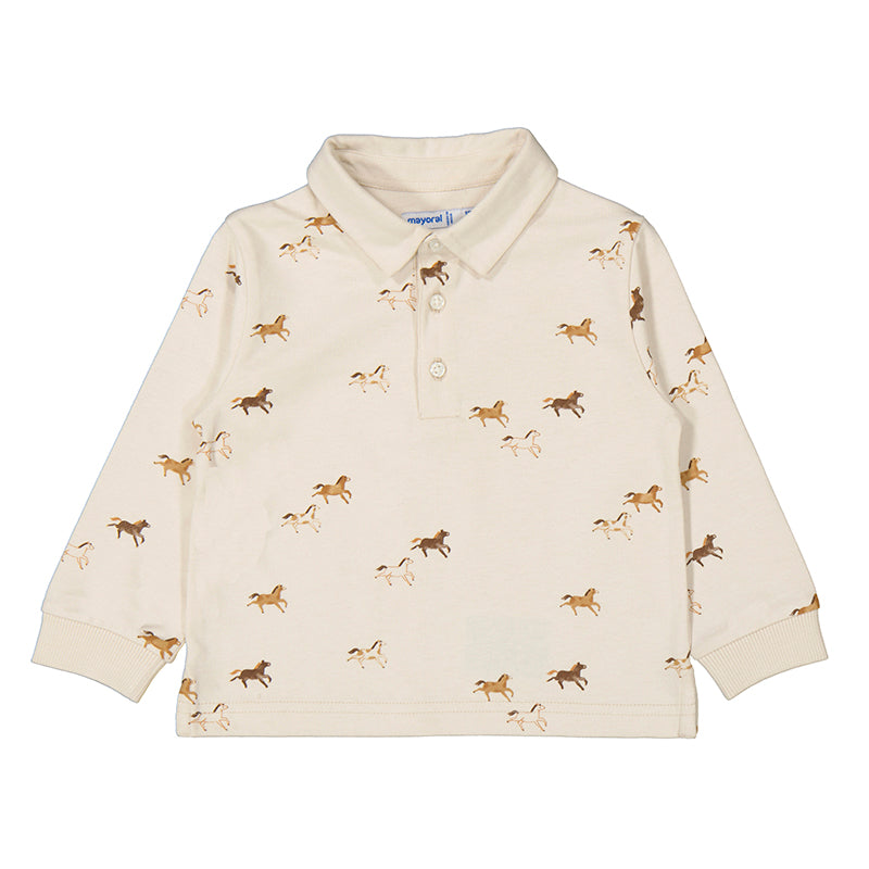 Cream Horses Infant Polo