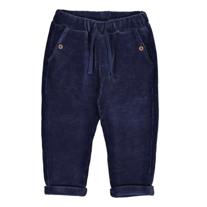 Navy Wide Wale Cord Infant Pant